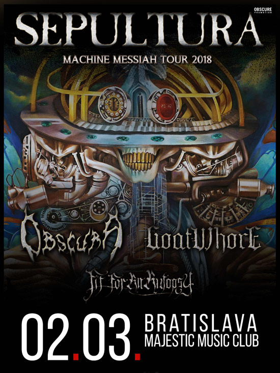 picture SEPULTURA (BRA) + OBSCURA (GER) + GOATWHORE (USA)