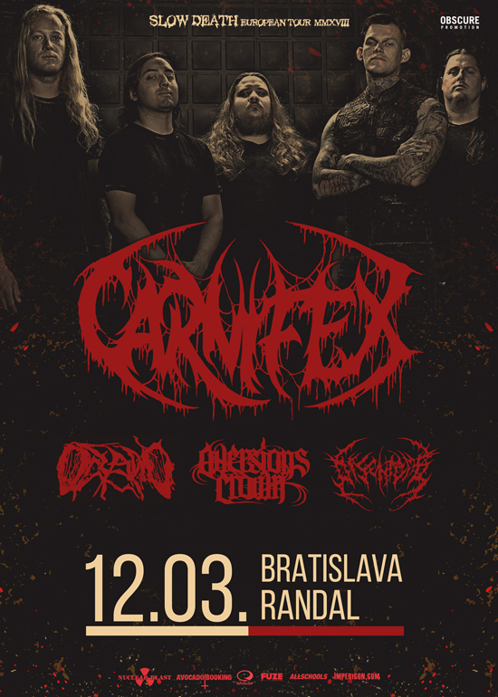 picture CARNIFEX + OCEANO + AVERSIONS CROWN + DISENTOMB