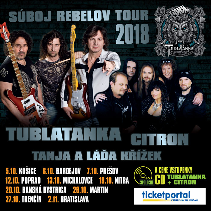 picture SÚBOJ REBELOV TOUR 2018 - Tublatanka & Citron