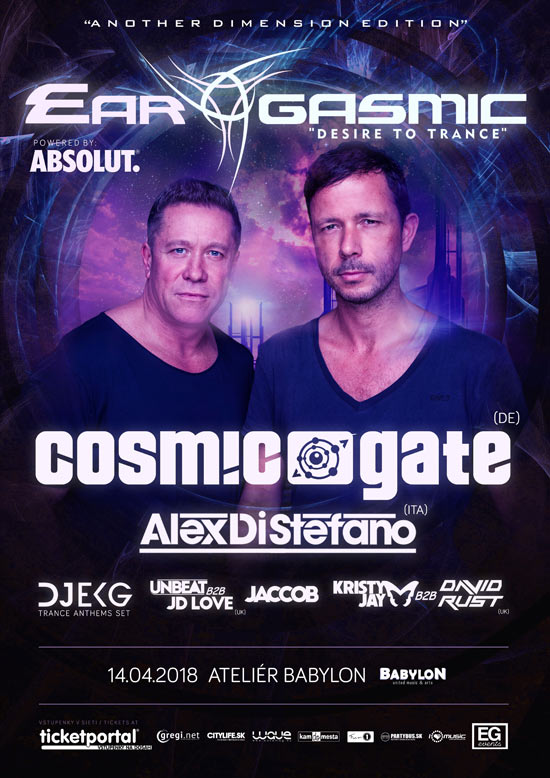 picture EAR-GASMIC presents COSMIC GATE