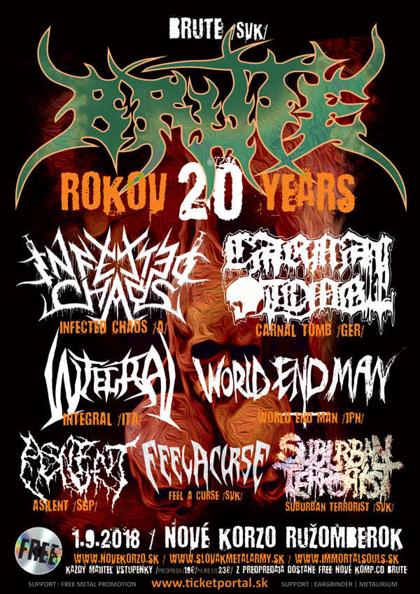 picture BRUTE 20th ANNIVERSARY - DEATH METAL FESTIVAL