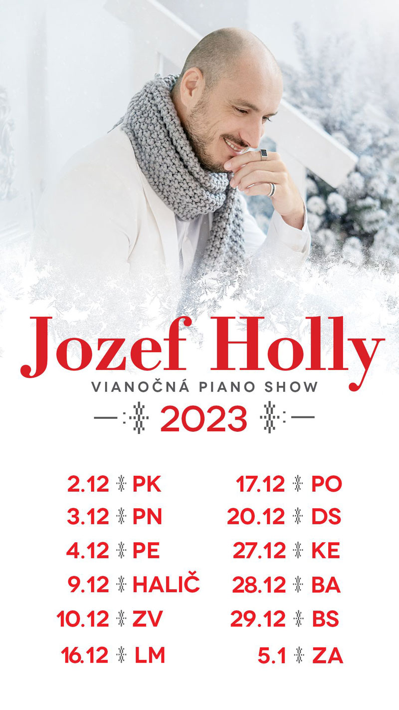picture JOZEF HOLLY - VIANOČNÁ PIANO SHOW 2023