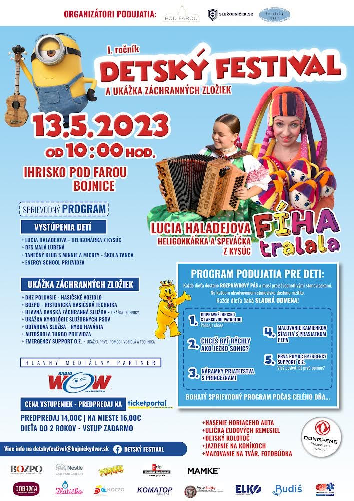 picture Detsky festival s Fiha Tralala a ukážka záchranných zložiek