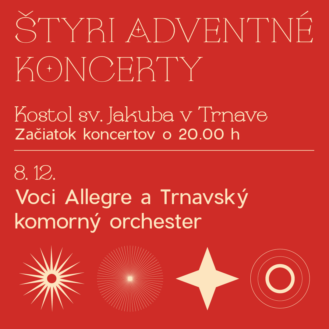 picture Štyri adventné koncerty Voci Allegre a Trnavský komorný orchester