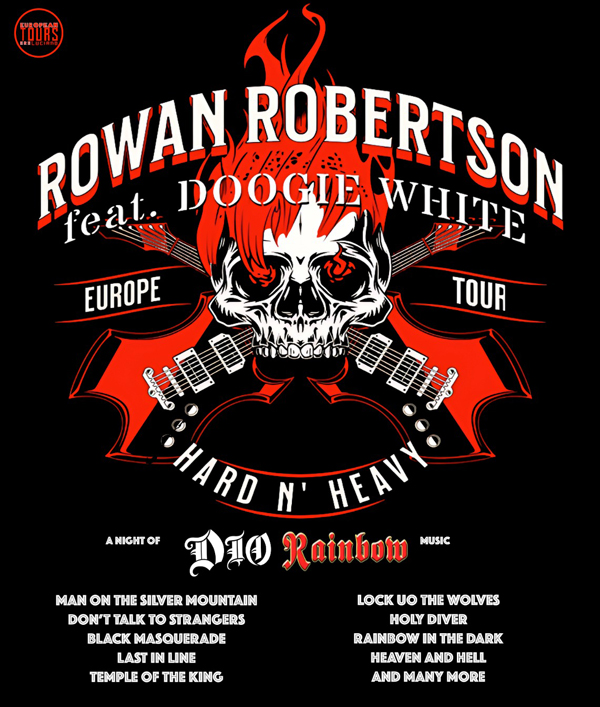 picture DOOGIE WHITE & ROWAN ROBERTSON - Rainbow & Ronnie James Dio night