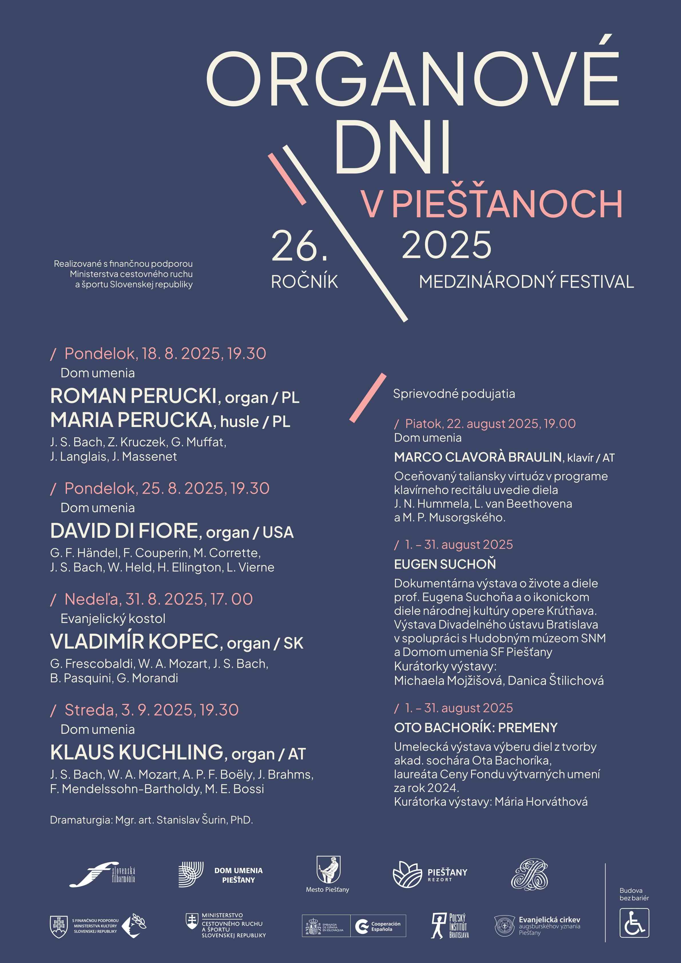 picture Organové dni v Piešťanoch 2025 Klaus Kuchling, organ / AT